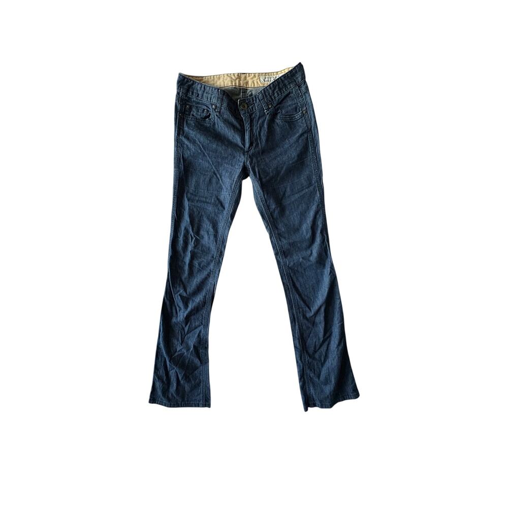 rag & bone Silk Blend Bootcut Jeans Size 26 Dark Indigo Y2K Low Rise Made in USA